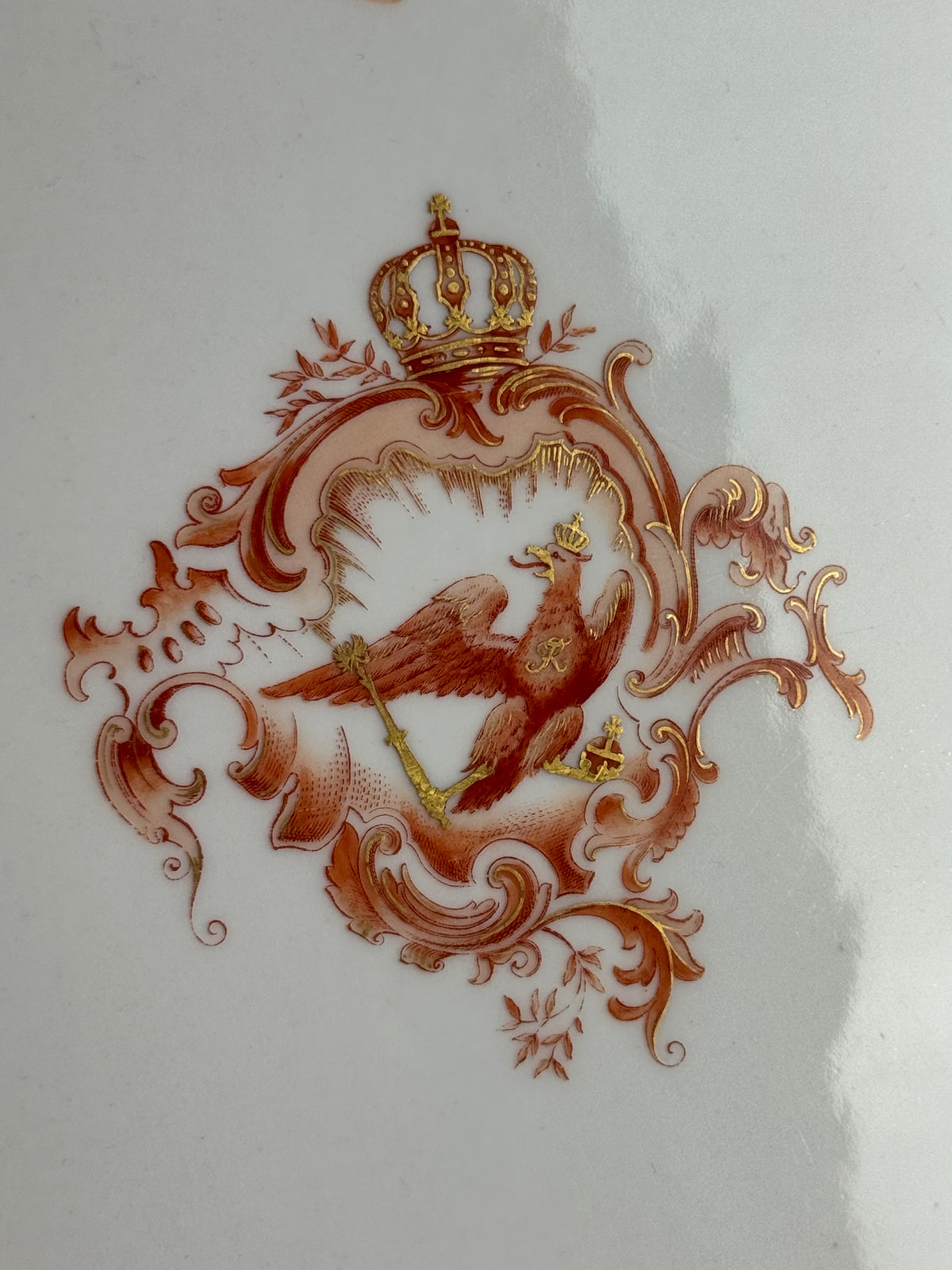 Neuosier Large Serving Platter, Kaiser Wilhelm II, ca. 1900