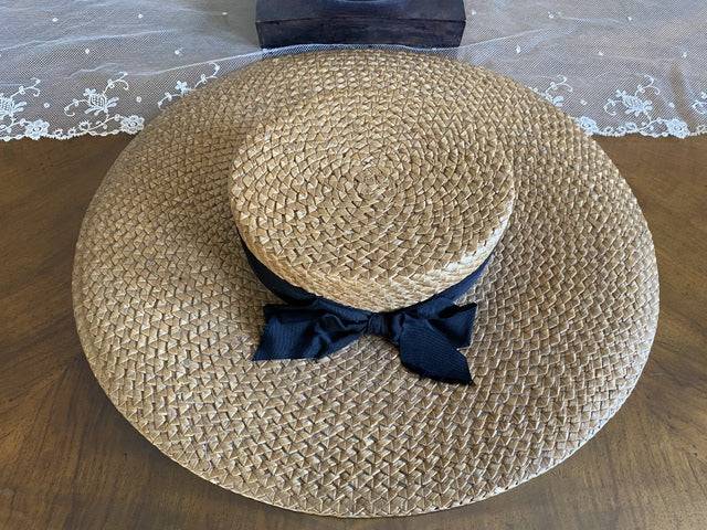 ROBERT HEATH Antique Ladys Straw Hat, England, ca. 1899
