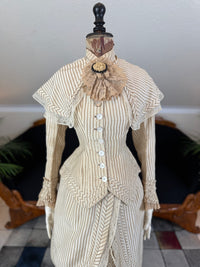 Antique Victorian Travel Dress, ca. 1883