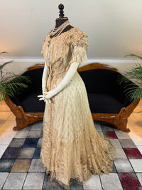 Antique Edwardian Evening Dress, ca. 1906
