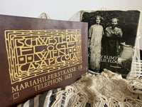 Original Advertising Plaque from the "Schwestern Flöge" Fashion Salon, Vienna – Casa Piccola, ca. 1904.