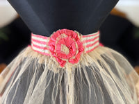 Jupe en tulle victorienne antique, vers 1858