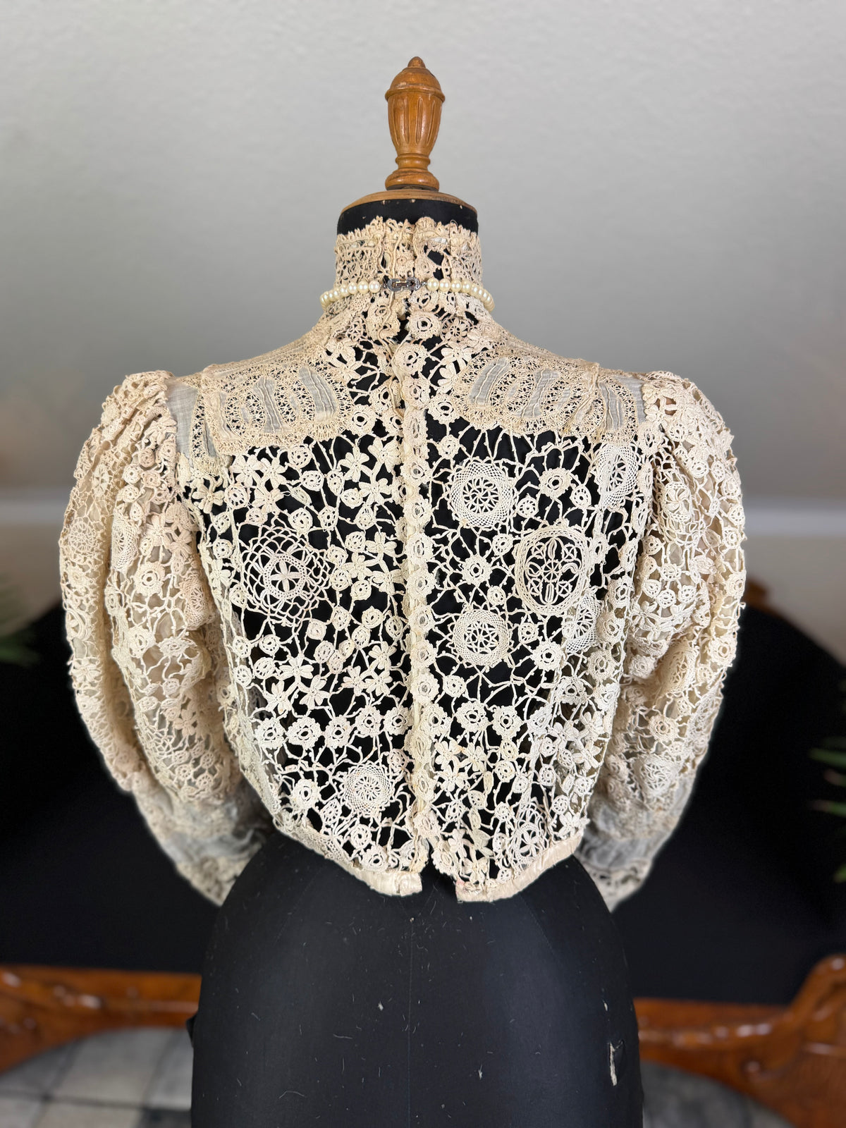Irish Crochet Lace Blouse, ca. 1901