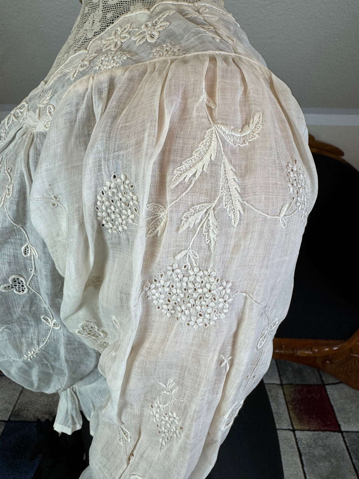 Irish Lace and Whitework Blouse, ca. 1908