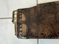 Traditional Leather Satchel with Feather-Quill Embroidery – Transylvania, ca. 1810