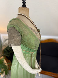 ALBERT FRANCK Jugendstil Abendkleid, Frankfurt am Main, ca. 1911 – Seltenes Hoflieferantenkleid