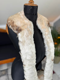 Goose Feather Collar Stole, Muff and Hat Appliqué, ca. 1890
