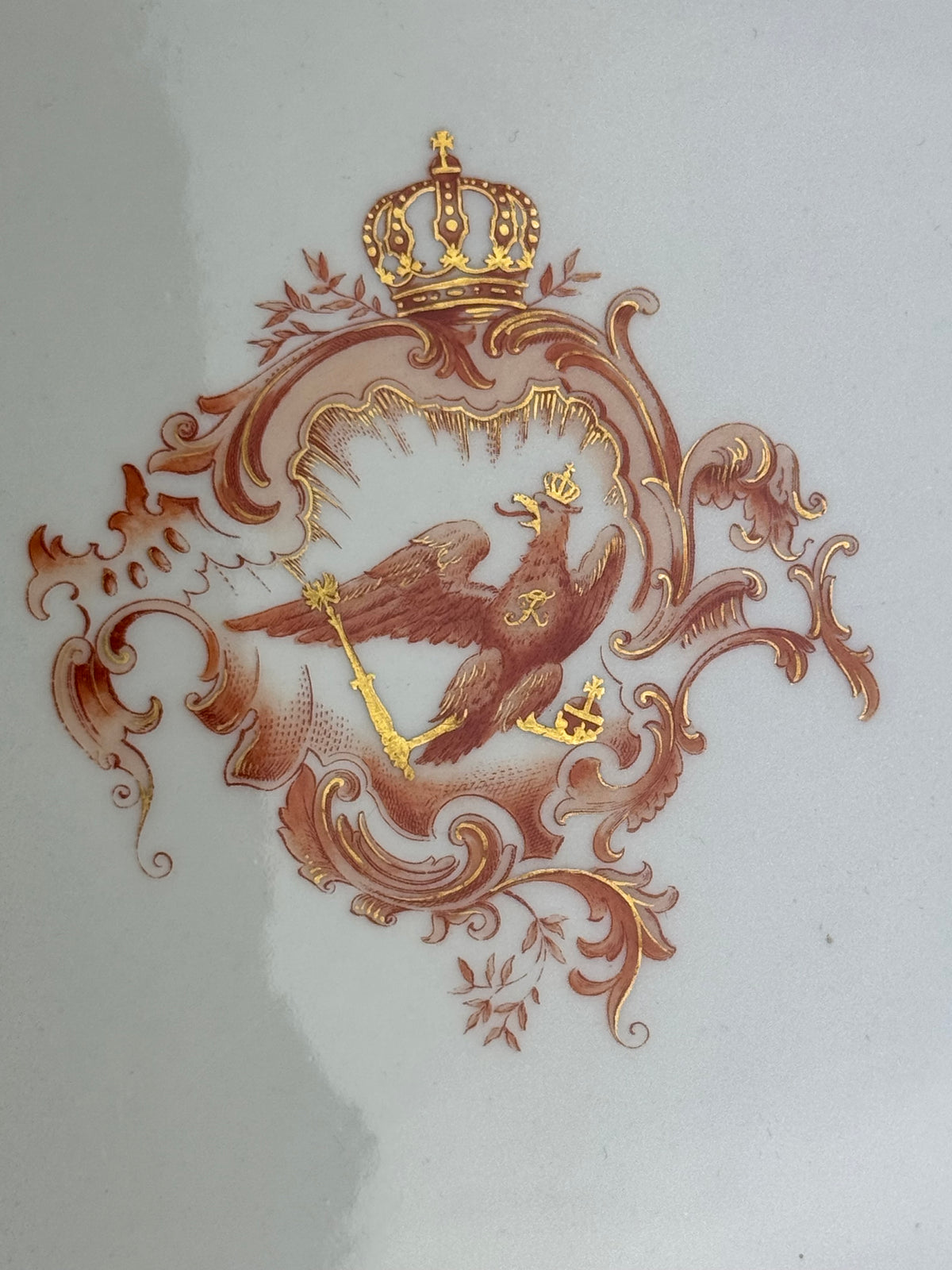 Neuosier Large Serving Platter, Kaiser Wilhelm II, ca. 1900