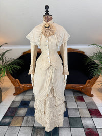 Antique Victorian Travel Dress, ca. 1883