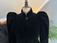 Victorian Silk Dress with Velvet Coat, ca. 1895 - Authentic American Antique Fashion