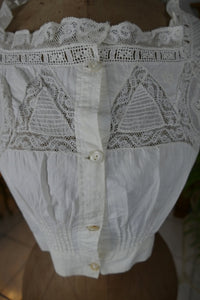 Corset Cover, Madrid, ca. 1904