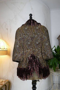 Paisley Silk Dolman, ca. 1880