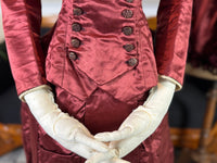 Ensemble de visite victorien antique, vers 1883