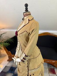 Robe de visite antique de style princesse, vers 1878