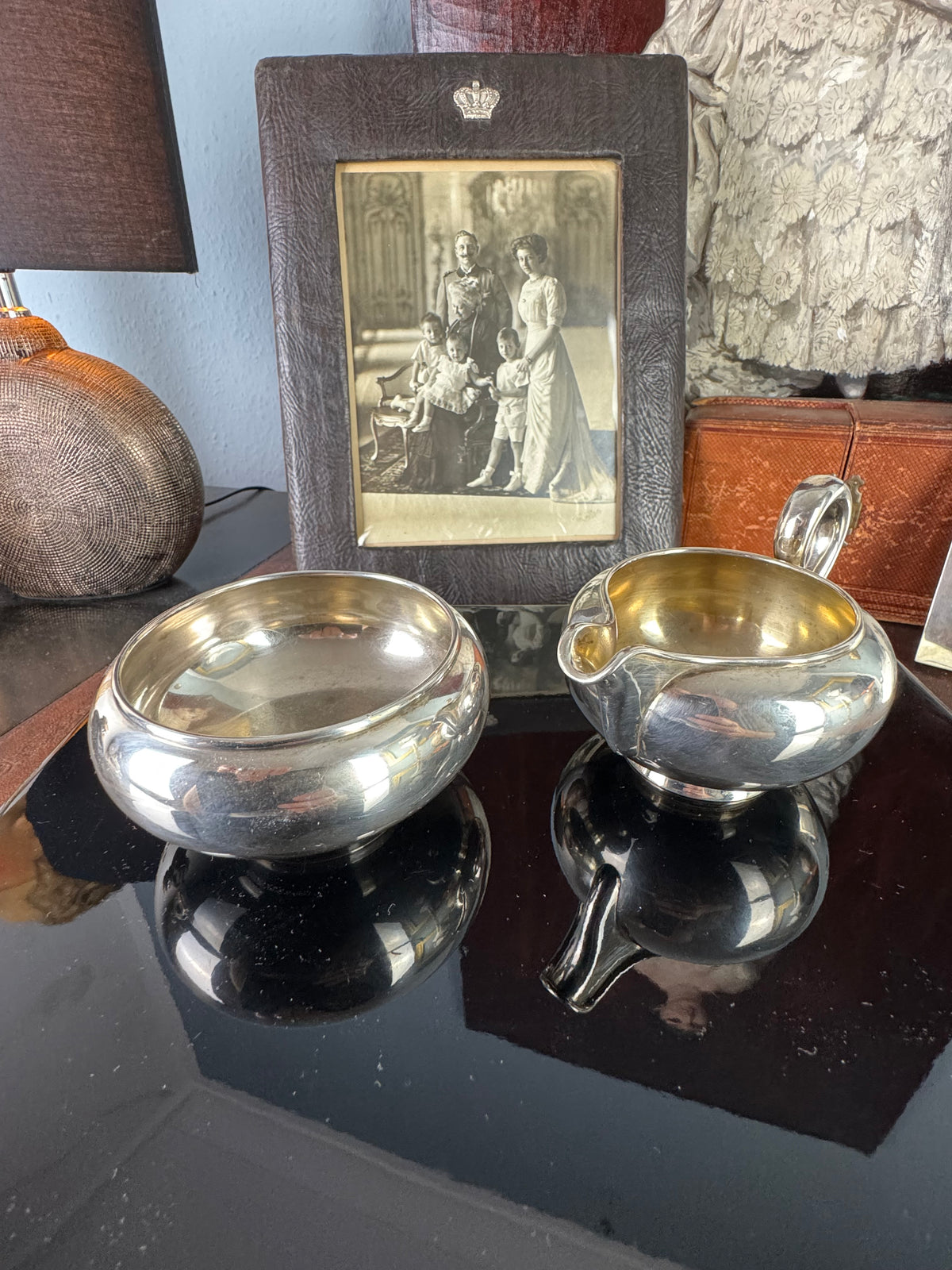Silver Milk Jug and Sugar Bowl from the Table of Emperor Wilhelm II – Dated 1897 and 1899