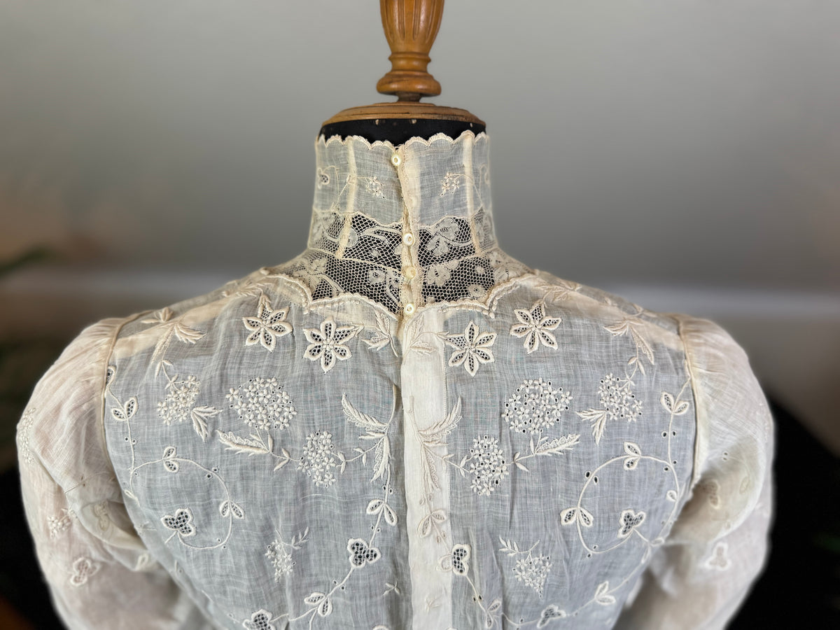 Irish Lace and Whitework Blouse, ca. 1908