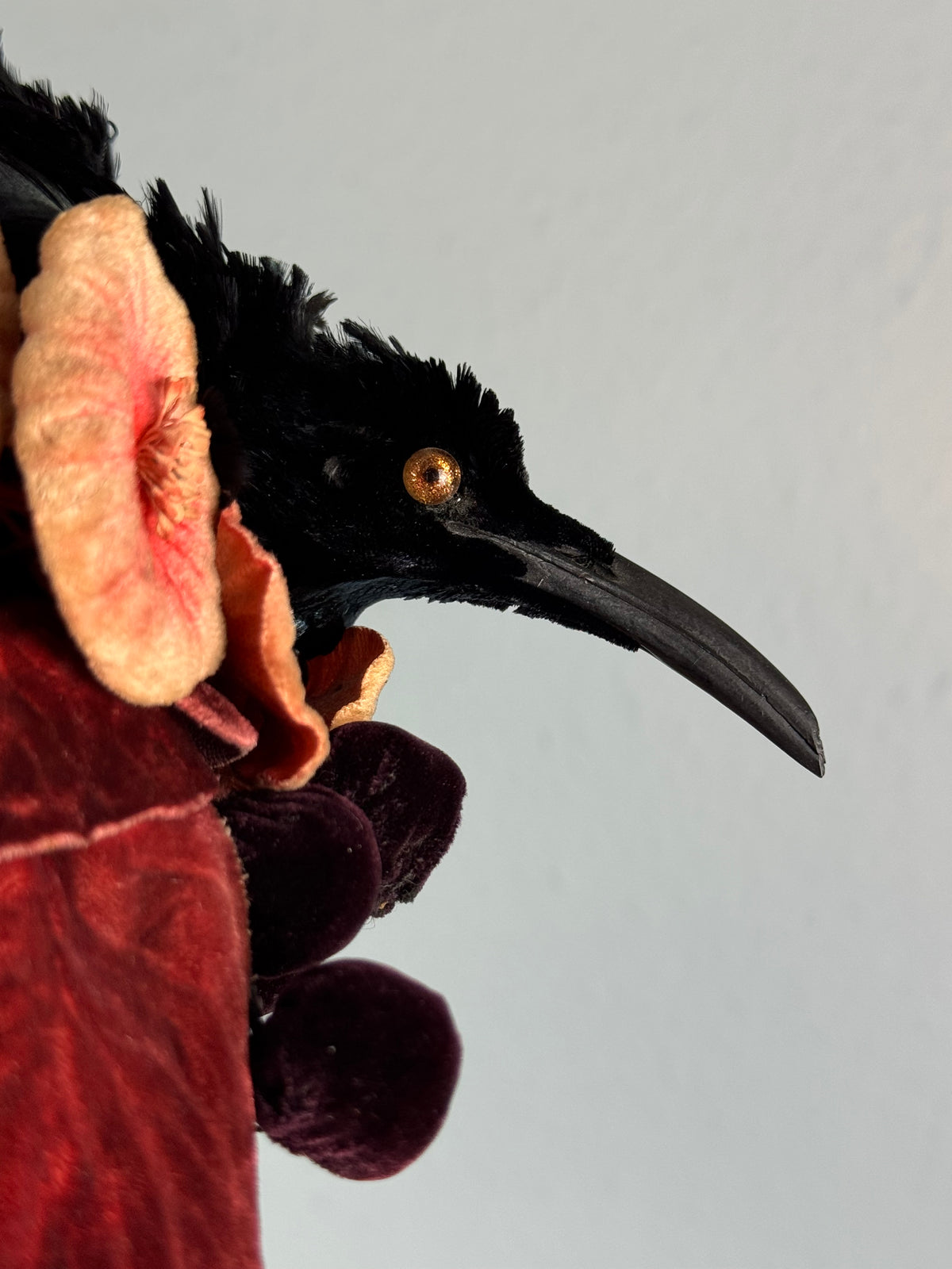 Antique Bird Hat, England, ca. 1904 – Edwardian Feather Trim Millinery