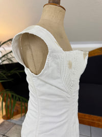 Corded Cotton Corset, ca. 1825–1830 – Regency Fashion, Rare Early 19th‑Century Example