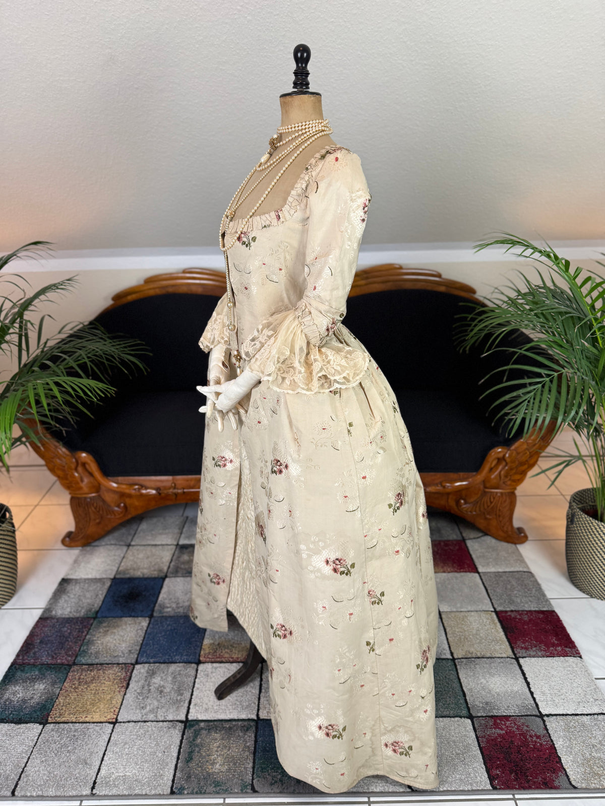 Rococo Robe á L'Anglaise and Petticoat, England, ca. 1770