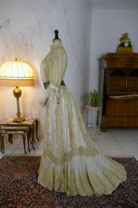 MACHERET Society Dress, New York & Paris, ca. 1901