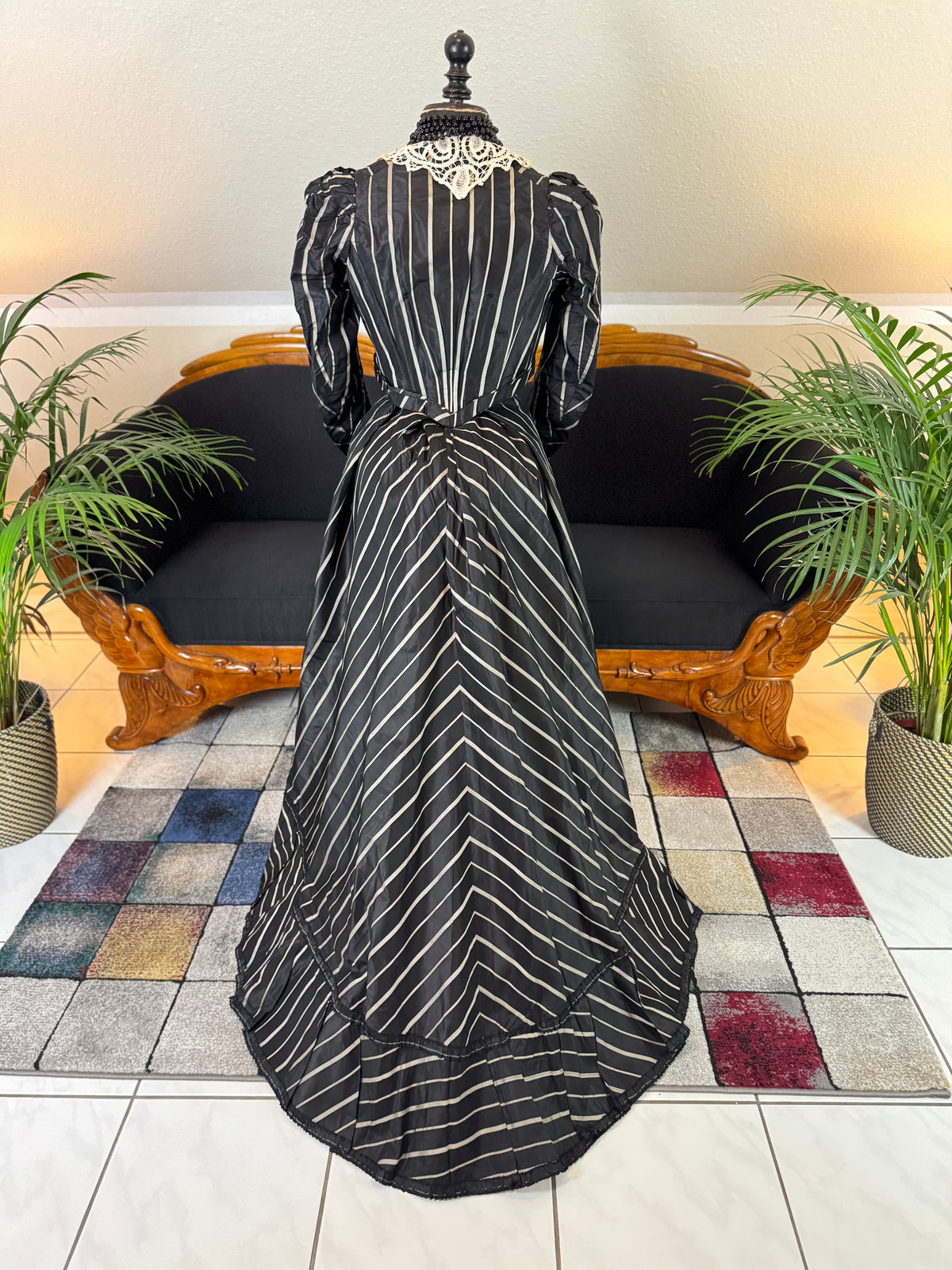 Antique Victorian Afternoon Dress for an Elderly Lady, ca. 1898