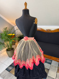 Jupe en tulle victorienne antique, vers 1858