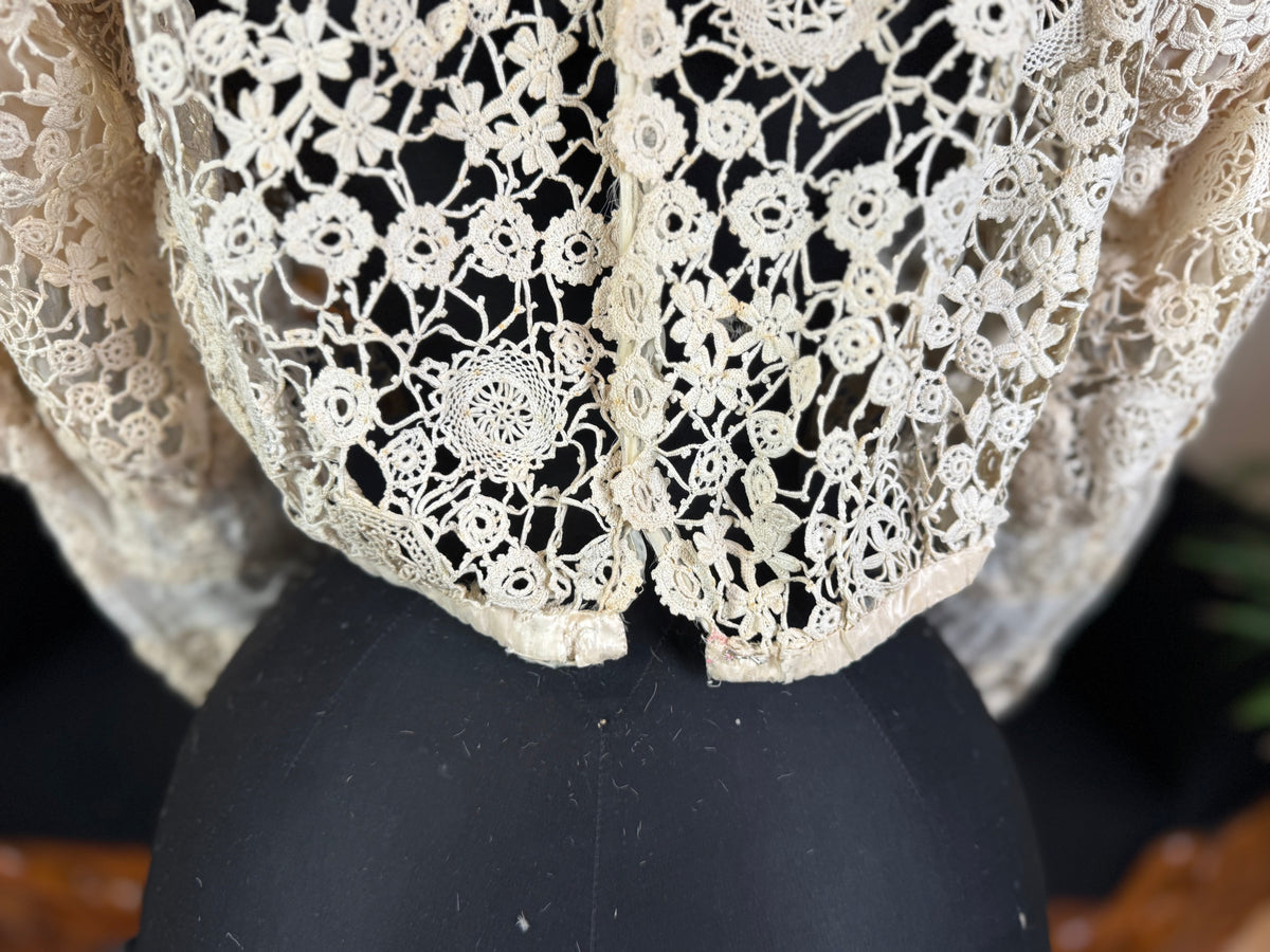 Irish Crochet Lace Blouse, ca. 1901