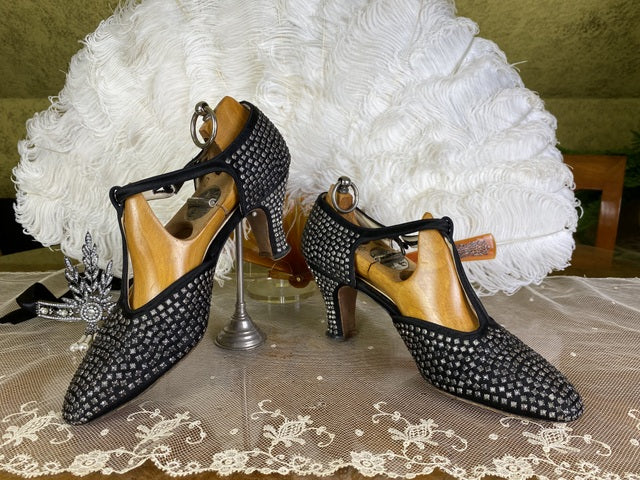 C.H. WOLFELT Co. Dazzling Rhinestone Dance Shoes, Los Angeles, ca, 1929