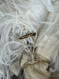Victorian Ostrich Feather Court Headpiece, ca. 1890 – Debutante Hair Ornament