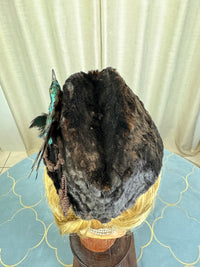 ROYAL Beaver Fur and Bird Hat, from the estate of Princess Clementine d'Orléans, Princess of Saxe-Coburg and Gotha-Koháry, ca. 1860