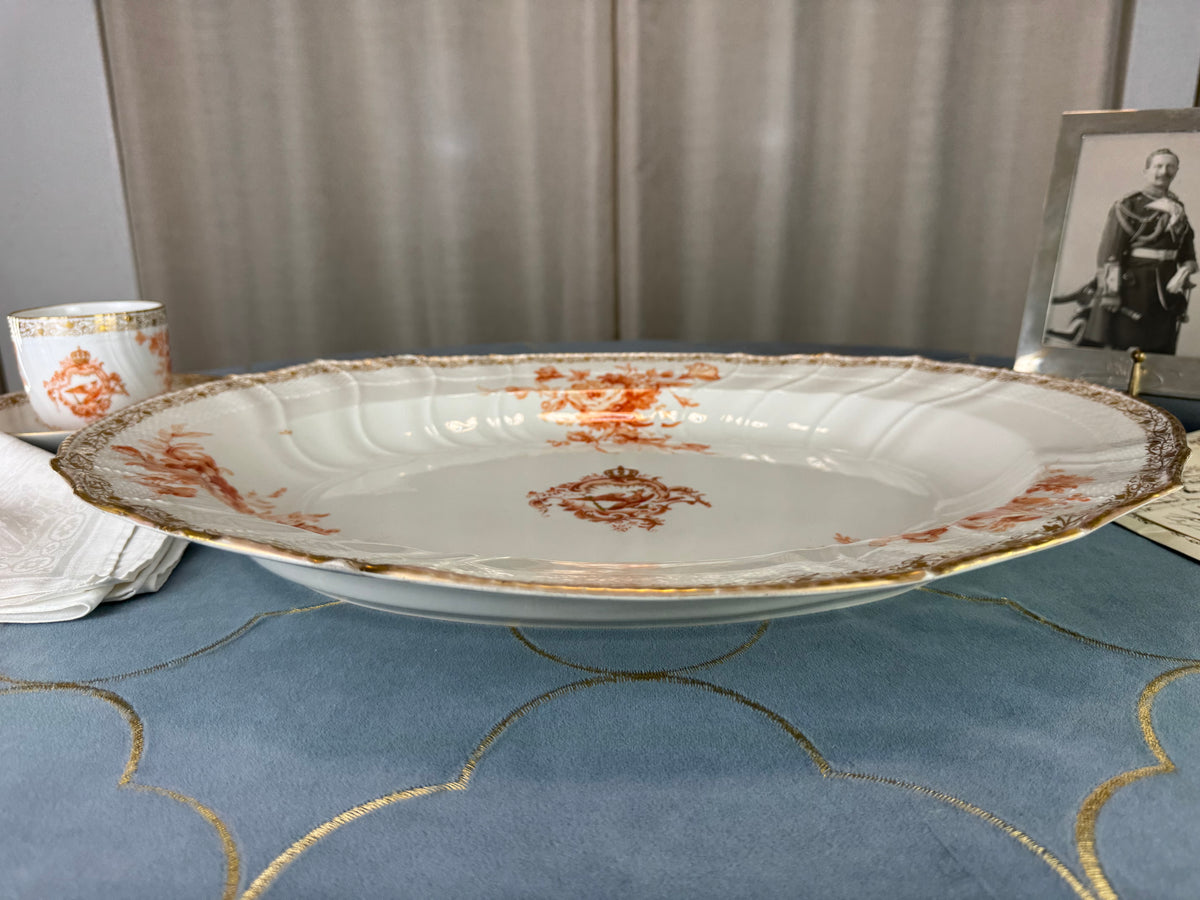 Neuosier Large Serving Platter, Kaiser Wilhelm II, ca. 1900