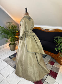 Antique Victorian Silk Gown, England, ca. 1868