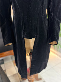 Victorian Silk Dress with Velvet Coat, ca. 1895 - Authentic American Antique Fashion