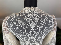 Edwardian White Embroidered Tulle Jacket, England, ca. 1906 – Decorative Overlay Garment