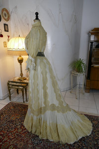 MACHERET Society Dress, New York & Paris, ca. 1901