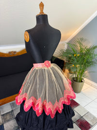 Jupe en tulle victorienne antique, vers 1858