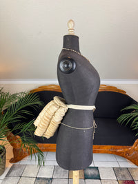 Antique Five‑Coil Bustle, 1880s – Cotton and Steel Coil Victorian Support
