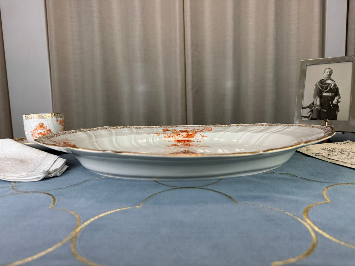 Neuosier Large Serving Platter, Kaiser Wilhelm II, ca. 1900