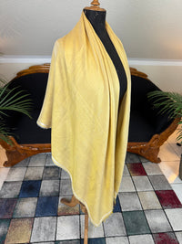 Regency Shawl with Prince of Wales’s Feathers Embroidery, ca. 1805