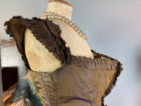 Rococo Bodice for a Young Girl, France, c. 1780 – Antique 18th‑Century Hand‑Sewn Garment