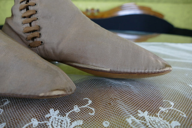Brown Side Lacing Boots, Civil War Era, ca. 1860-1865