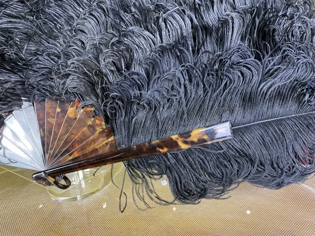 Ostrich Feather Fan, ca. 1900