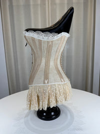 Extremely Rare CB Corset Display, ca. 1880 – Original Victorian Corset Under Glass Dome