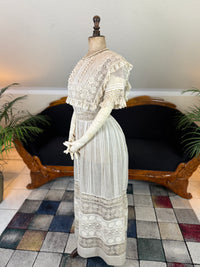 Antique Edwardian Tea Dress, America, ca. 1906