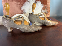 WIENER WERKSTÄTTE Shoes, Enamel Medaillons, Vienna, ca. 1910