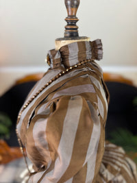 Antique Victorian Striped Day Dress – American Silk Ensemble circa 1891