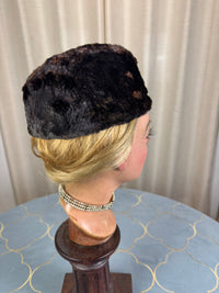 ROYAL Beaver Fur and Bird Hat, from the estate of Princess Clementine d'Orléans, Princess of Saxe-Coburg and Gotha-Koháry, ca. 1860