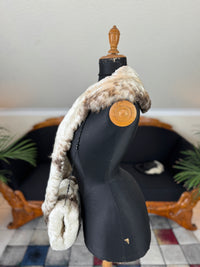 Goose Feather Collar Stole, Muff and Hat Appliqué, ca. 1890