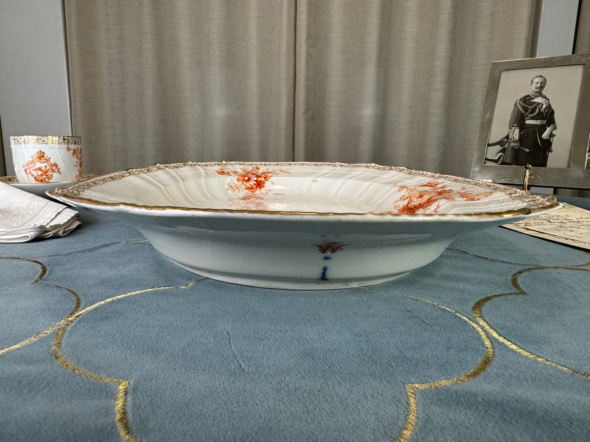 Neuosier Large Serving Platter, Kaiser Wilhelm II, ca. 1900