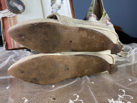 Embroidered Rococo Shoes, ca. 1790